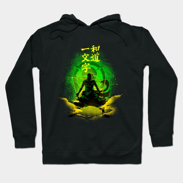 Swordman green Hoodie by plonkbeast